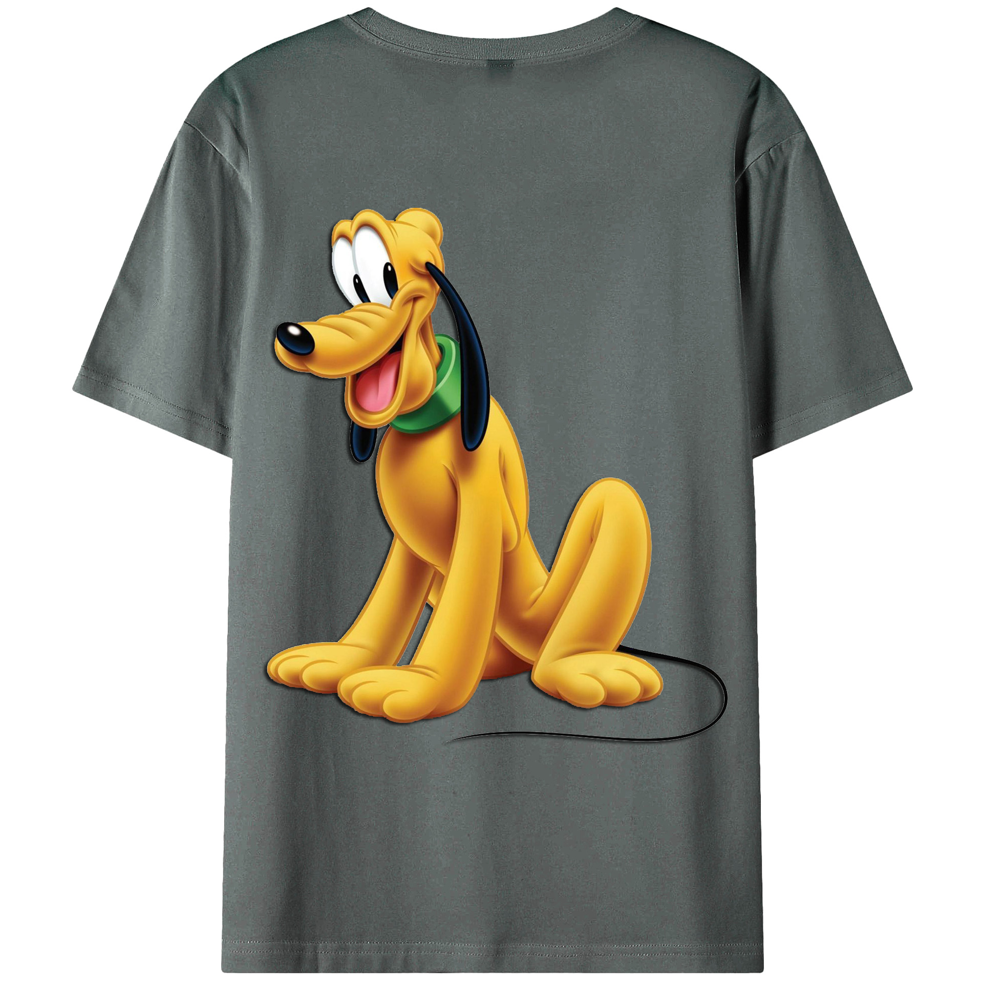 ミッキーマウス Mickey Mouse 綿100％ メンズ半袖Tシャツ（バックプリント） 通気性